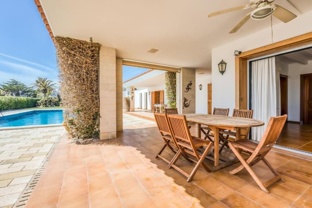 La Calma Espectacular Villa Con Jardin Y Piscina En Menorca S'Algar Kültér fotó